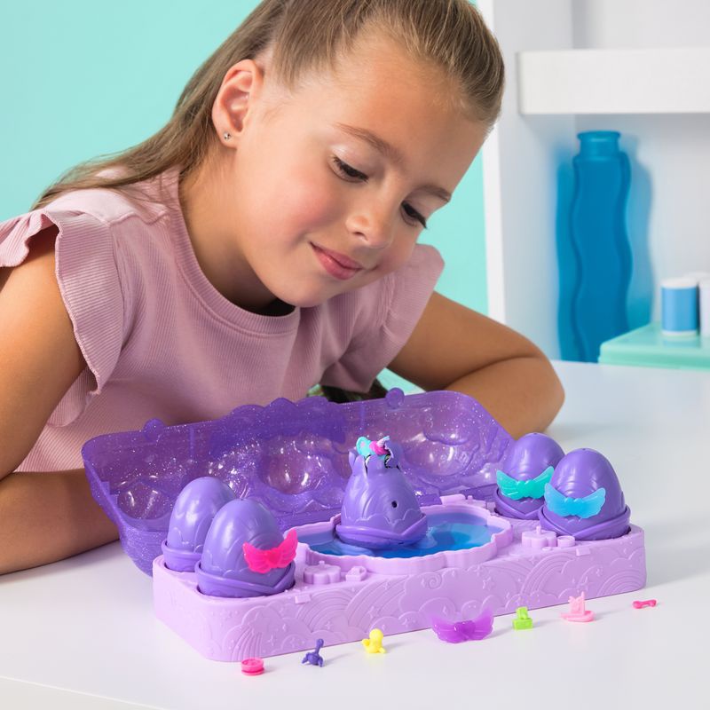 Hatchimals Neonfärgad regnbåge kartong med djur