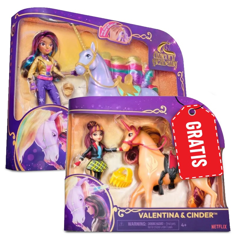 Akadémia jednorožcov Polárka 28 cm a Sophia 24 cm + Valentina a Cinder 11 cm Zadarmo