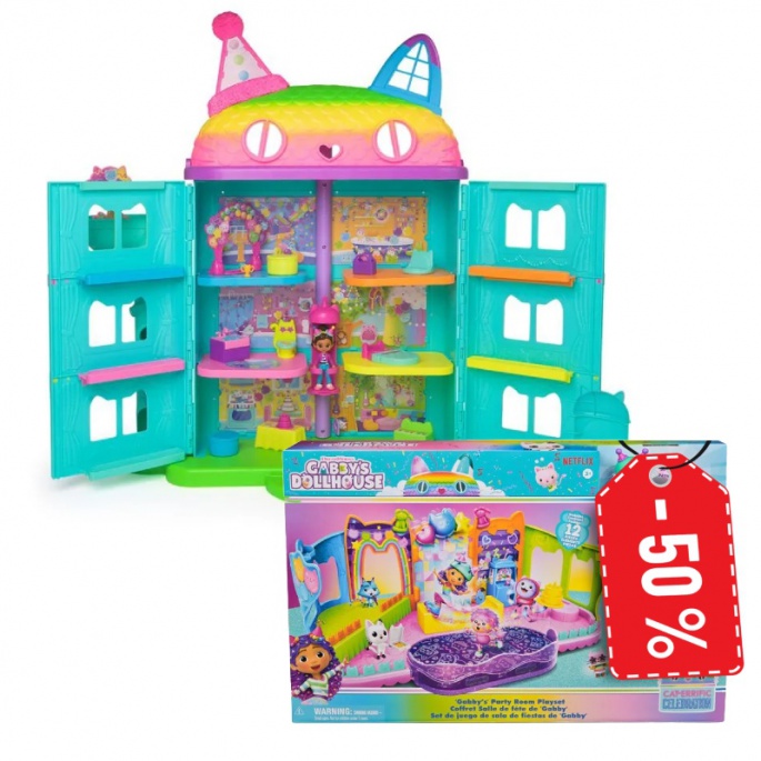 Výhodný balíček Velký Gábinin kouzelný dům oslava + hrací set kolečkové brusle za polovinu