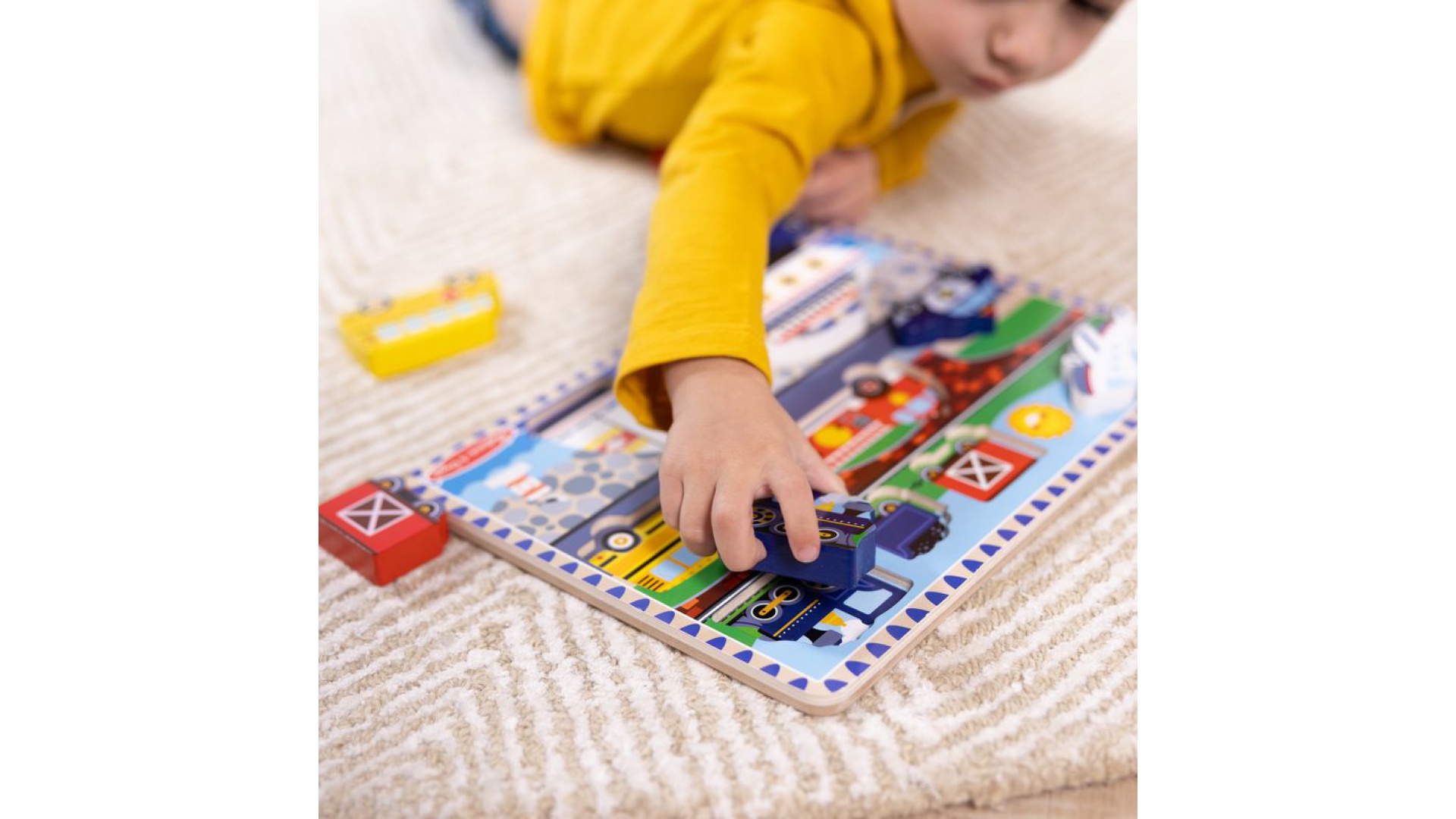 Melissa & Doug drevené puzzle dopravné prostriedky