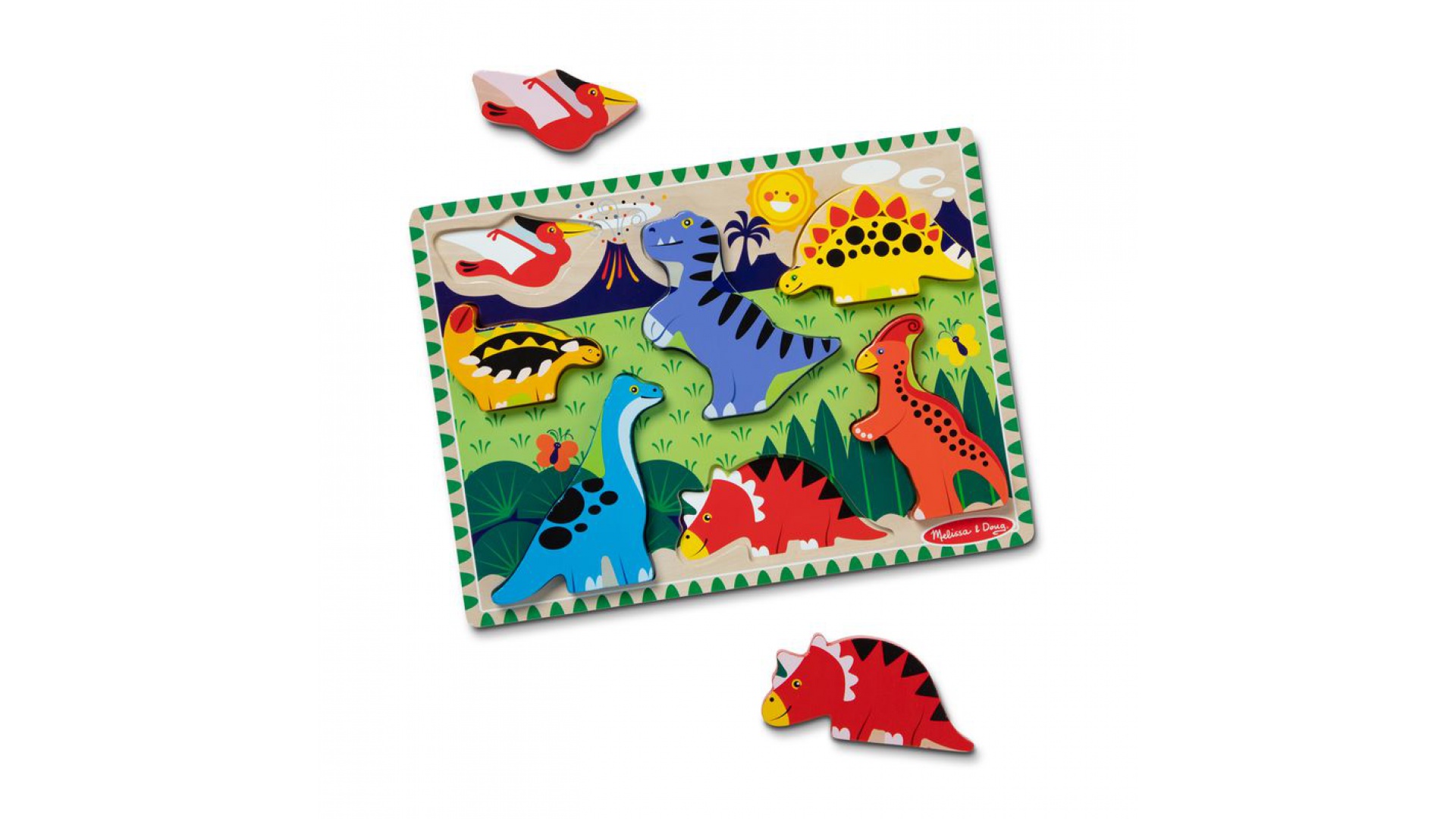 Levně Melissa & Doug dřevěné puzzle dinosauři