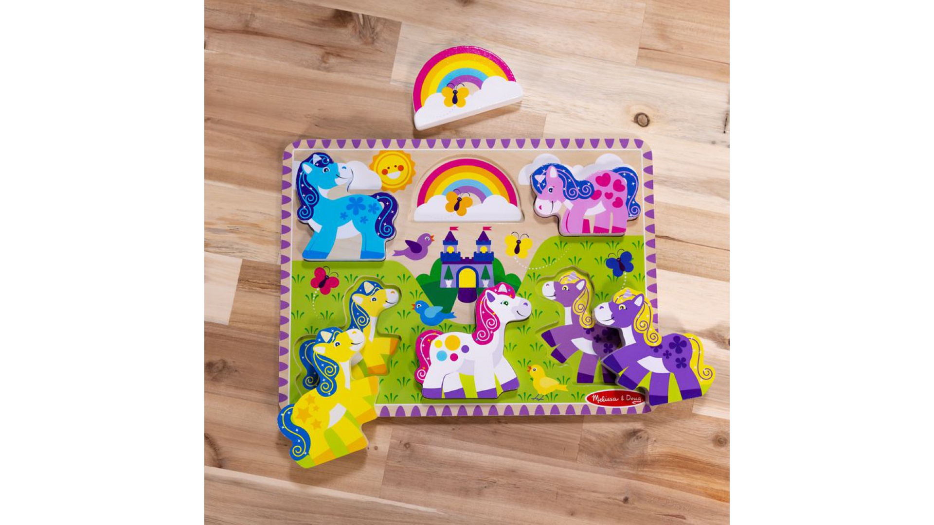 Drevené puzzle jednorožci od Melissa & Doug