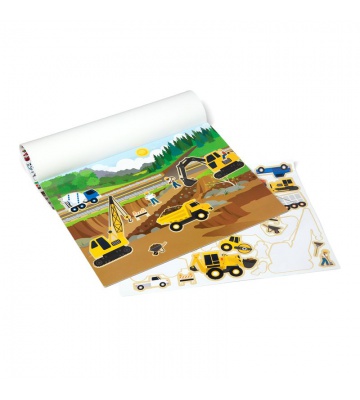Melissa & Doug autocollants réutilisables avec support - moyens de transport