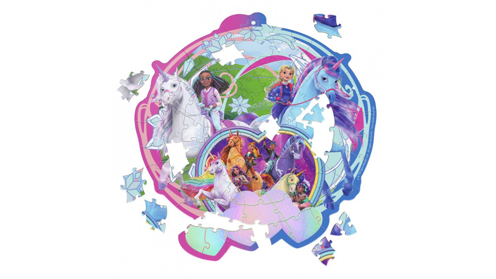 Akadémia jednorožcov puzzle Ľadové dobrodružstvo 100 dielikov