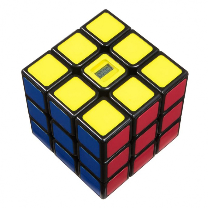Rubiks kub 3x3 med inbyggd tidtagare
