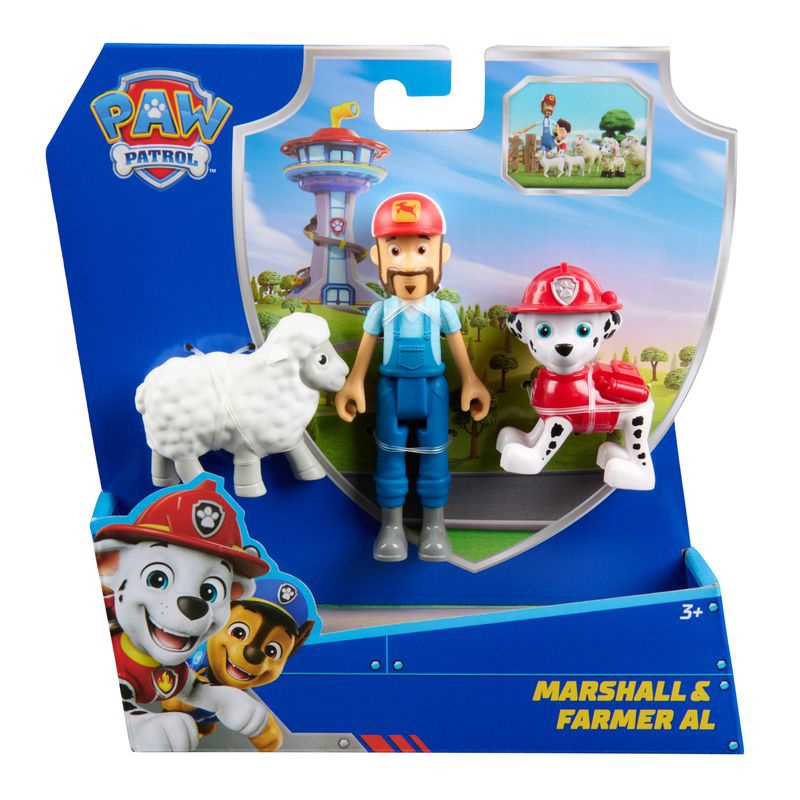 Paw Patrol-figur Marshall och bonden Al