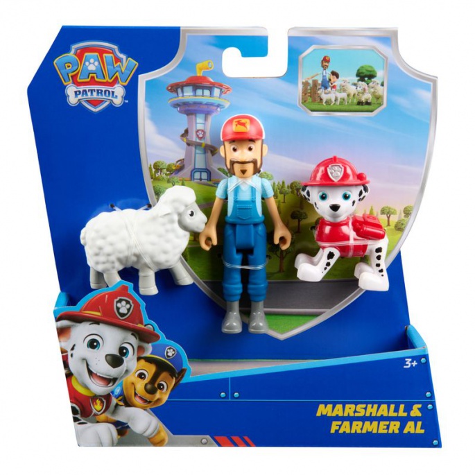 Paw Patrol-figur Marshall och bonden Al