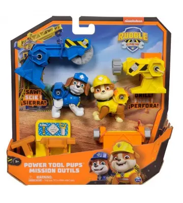 Rubble & Crew Figur Rubble und Wheeler mit Ausrüstung
