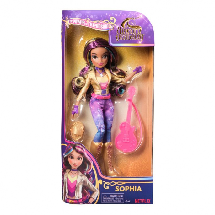 Unicorn Academy docka Sophia med gitarr 24 cm