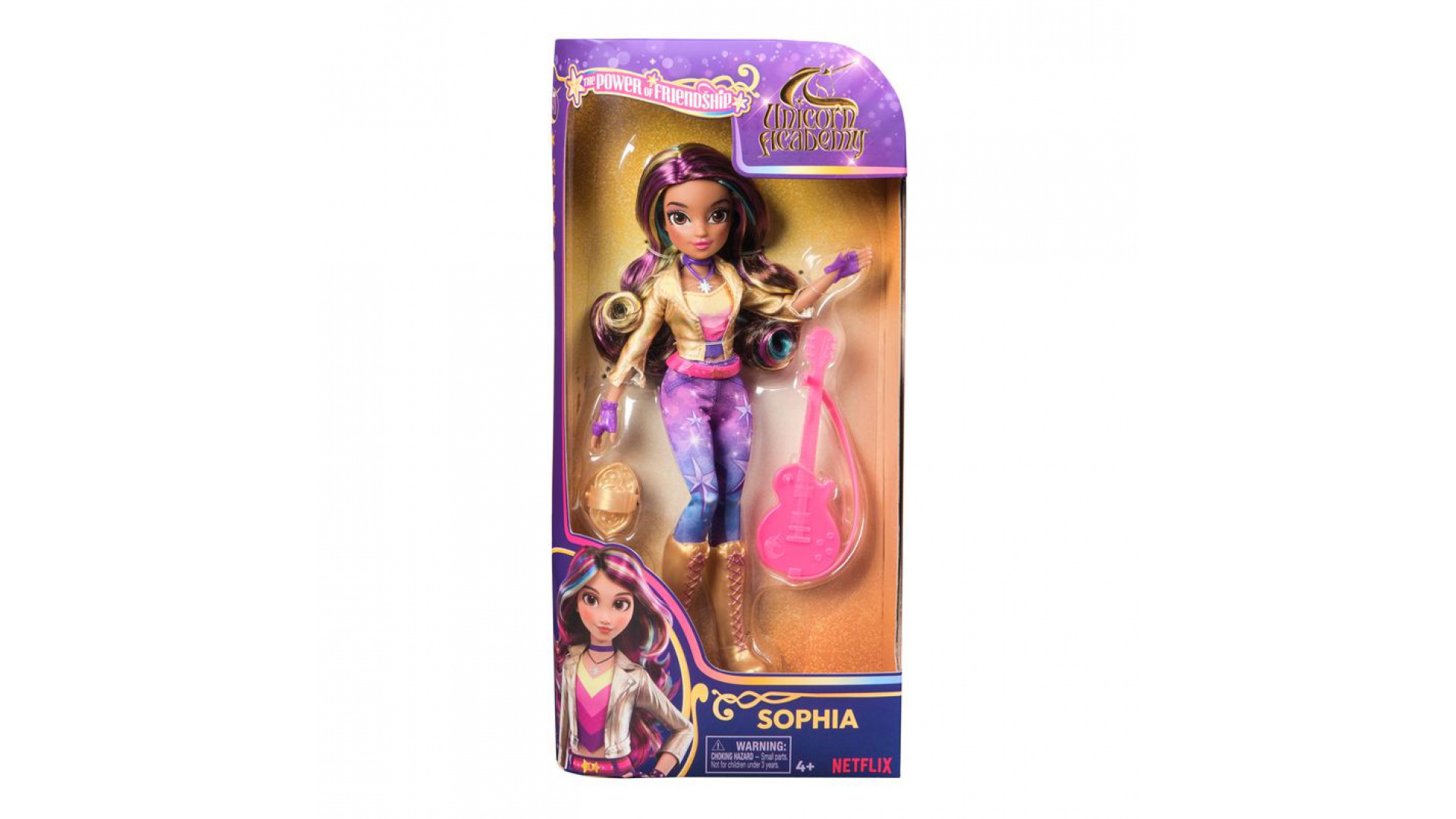 Akadémia jednorožcov bábika Sophia s gitarou 24 cm