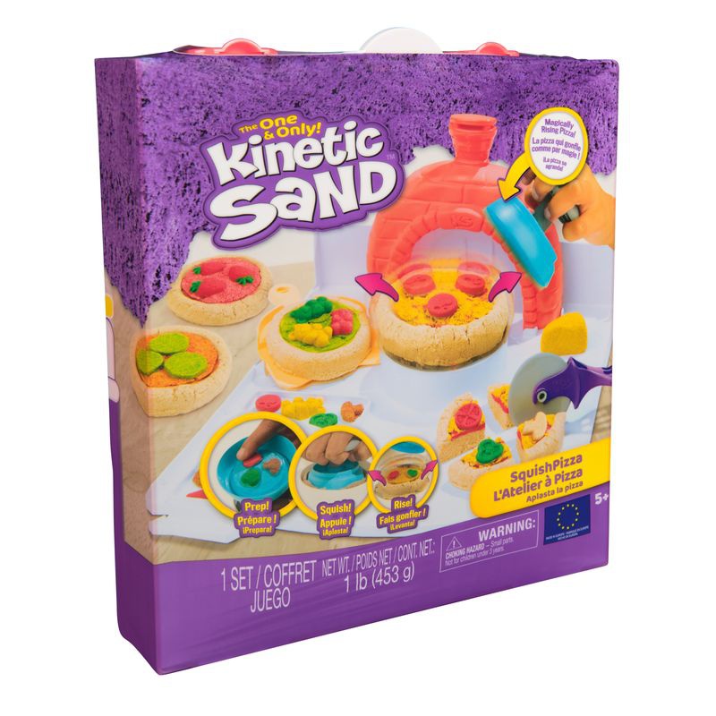Kinetic Sand pizzatillverkning