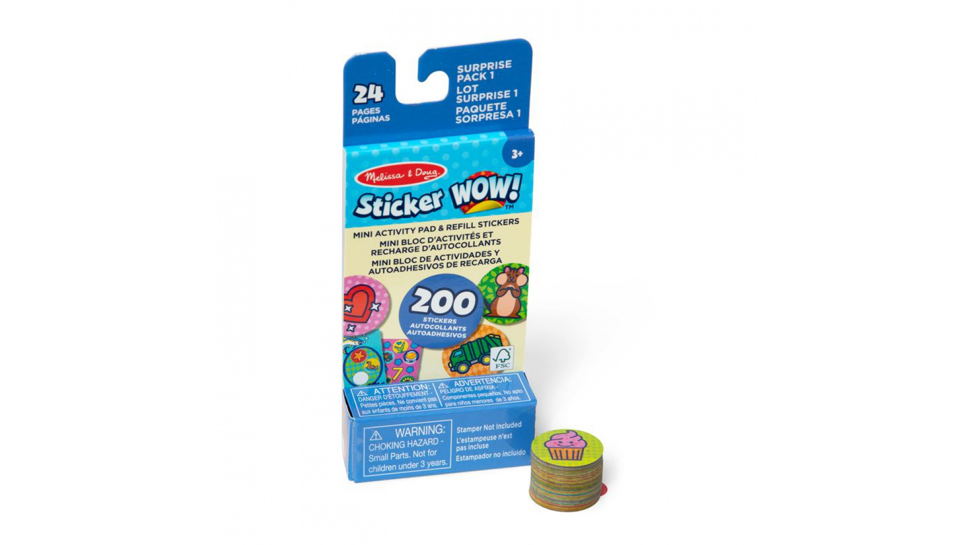 Levně Melissa & Doug Sticker WOW náplně samolepek tuba plná překvapení