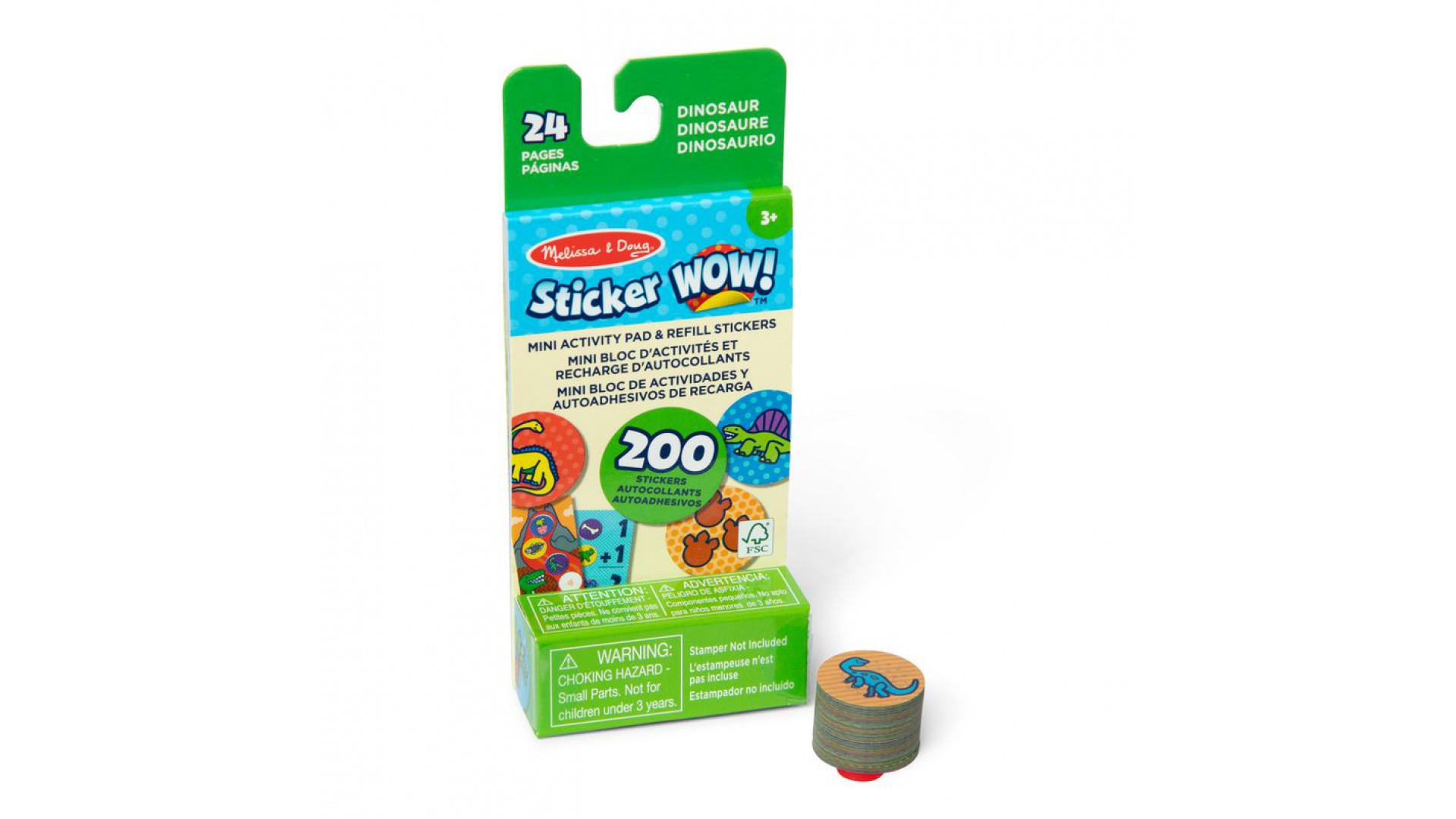 Levně Melissa & Doug Sticker WOW náplně samolepek dinosauři