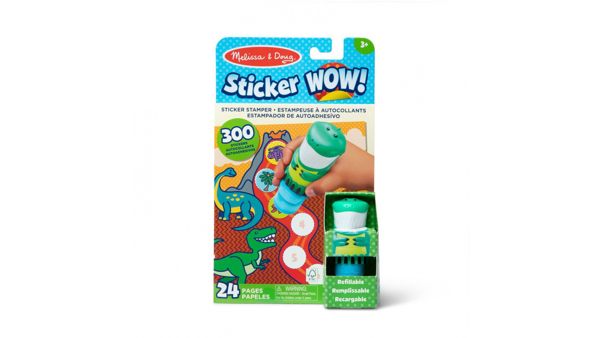 Levně Melissa & Doug Sticker WOW samolepky dinosauři