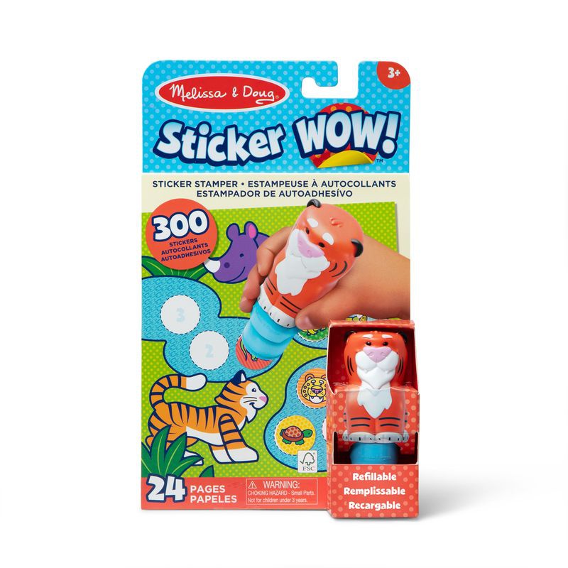 Melissa & Doug Sticker WOW klistermärken tiger