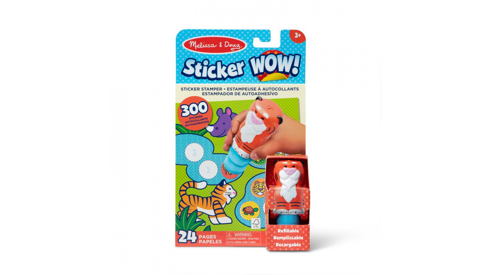 Levně Melissa & Doug Sticker WOW samolepky tygr