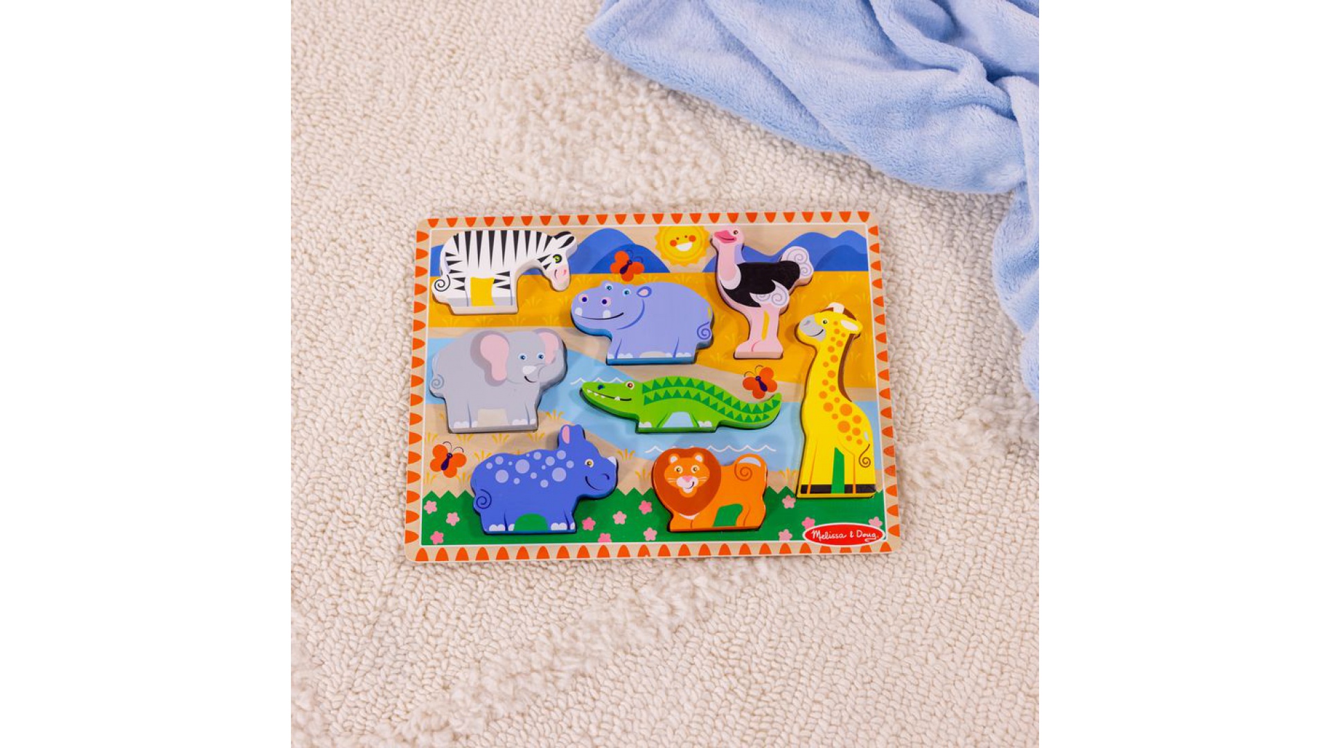 Melissa & Doug drevené puzzle zvieratá v zoo