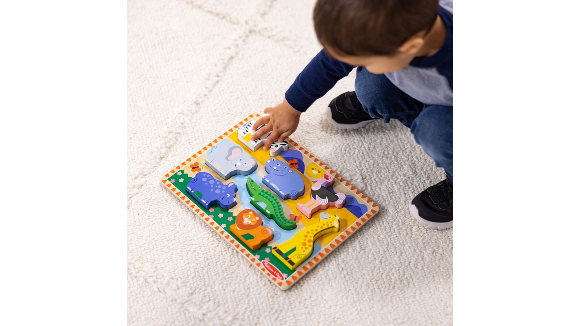 Melissa & Doug drevené puzzle zvieratá v zoo