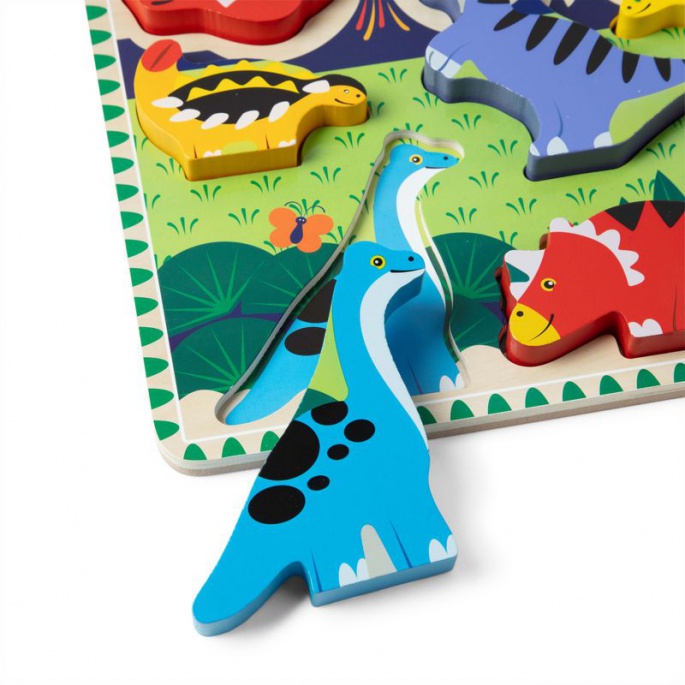 Melissa & Doug träpussel dinosaurier