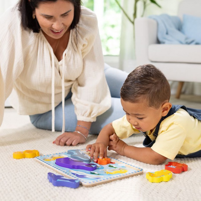 Melissa & Doug träpussel havsdjur