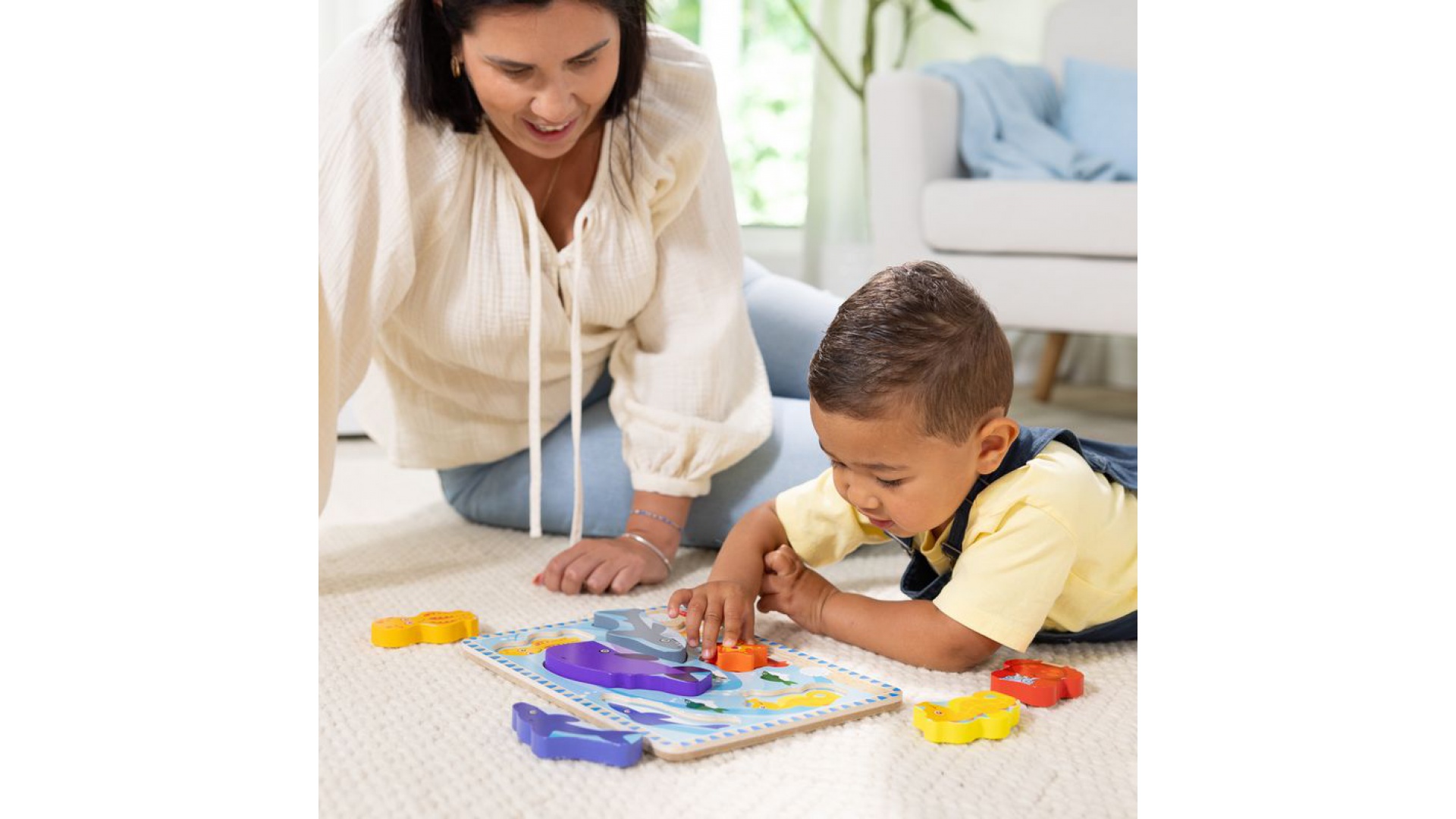 Melissa & Doug drevené puzzle morské zvieratká