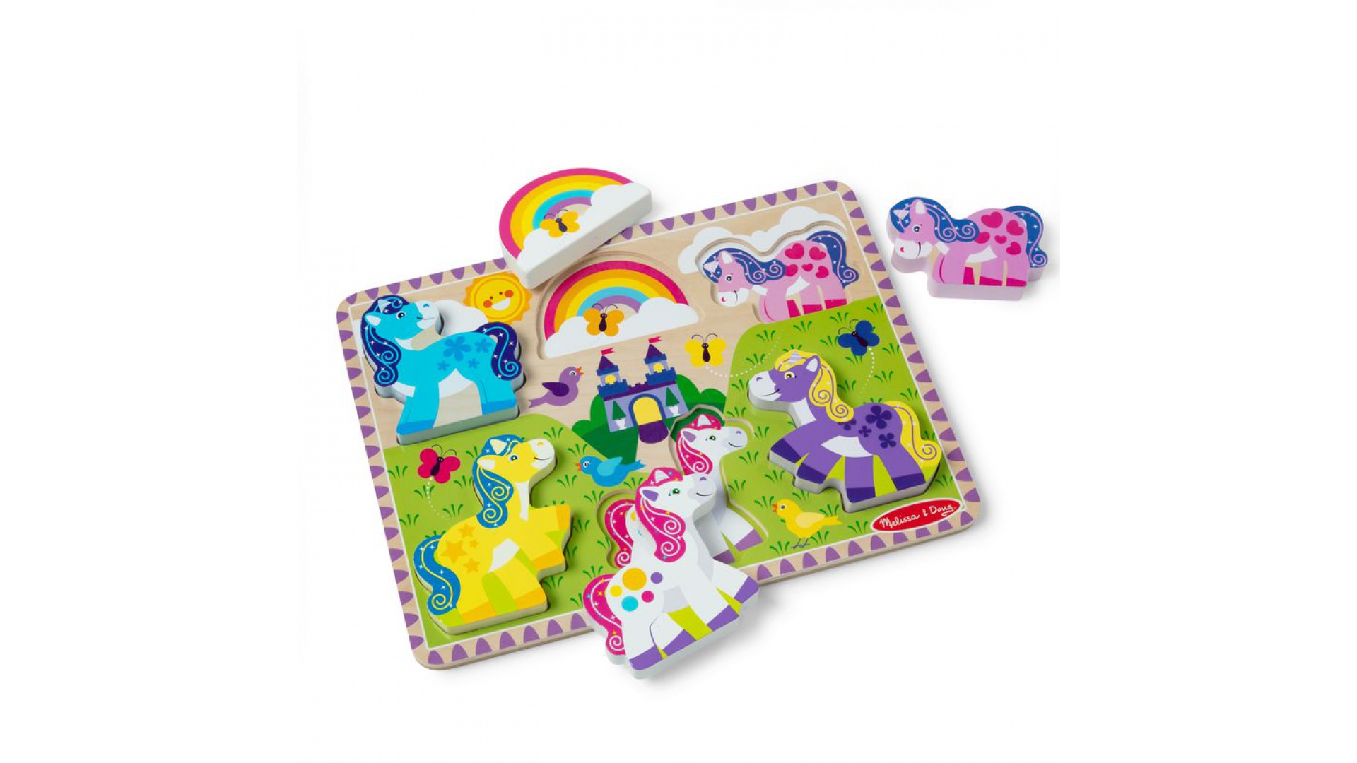 Drevené puzzle jednorožci od Melissa & Doug
