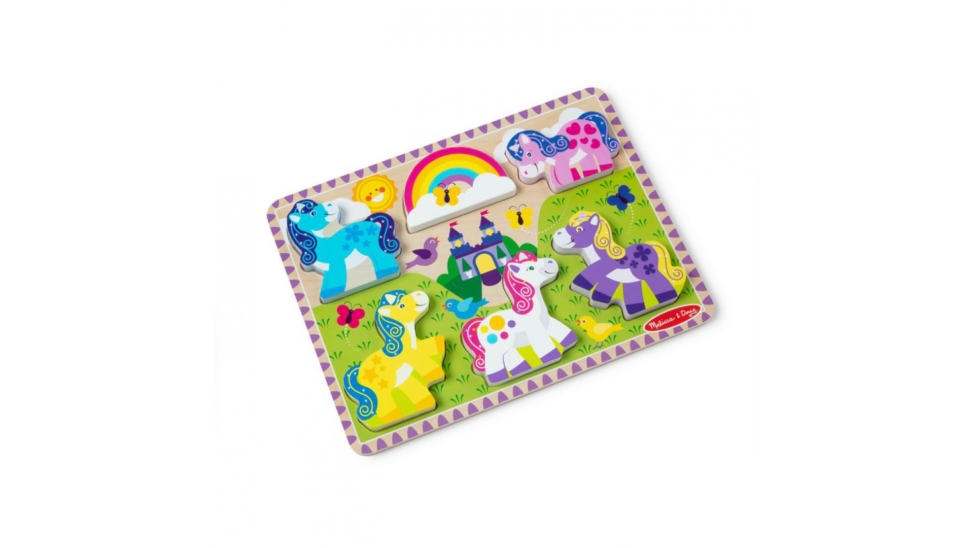 Drevené puzzle jednorožci od Melissa & Doug