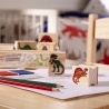 Melissa & Doug trästämplar med tvättbara färger Dinosaurier