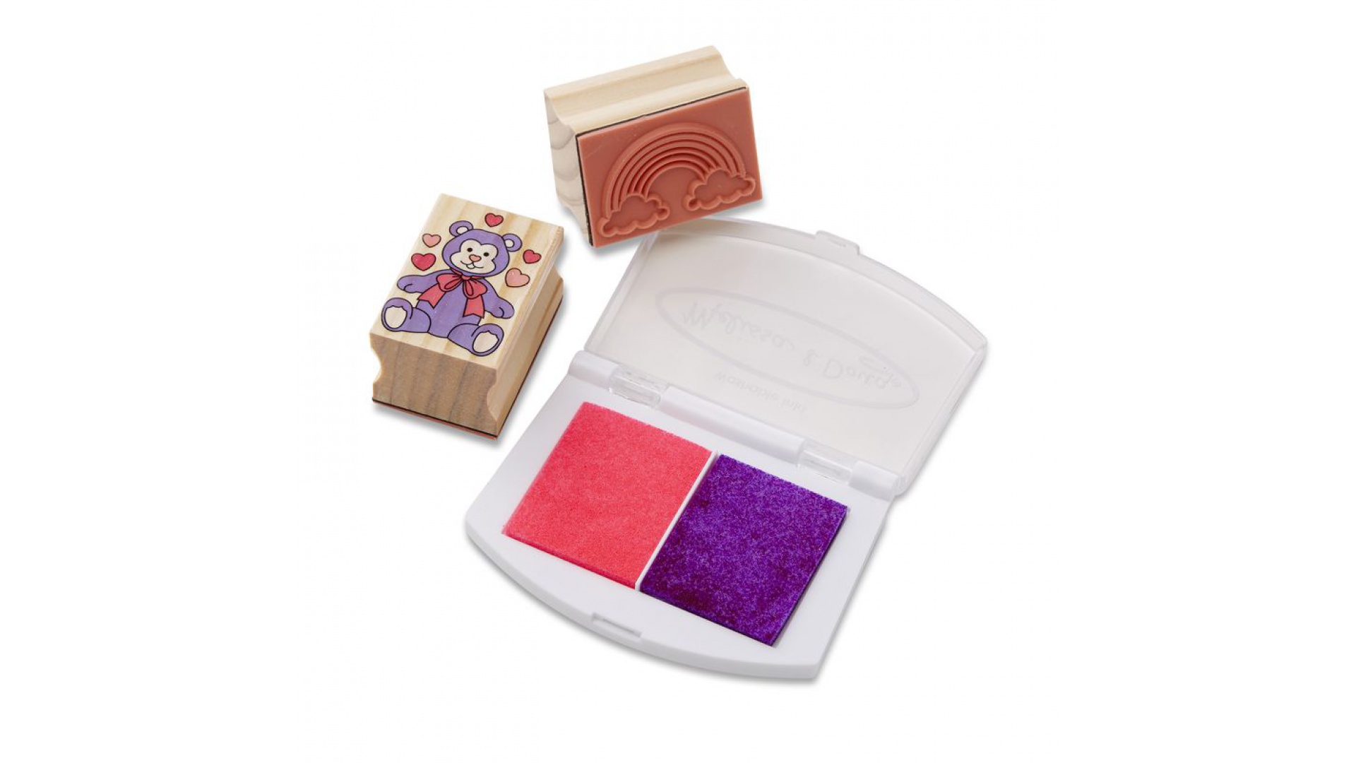 Melissa & Doug drevené pečiatky s umývateľnými farbami veselí priatelia