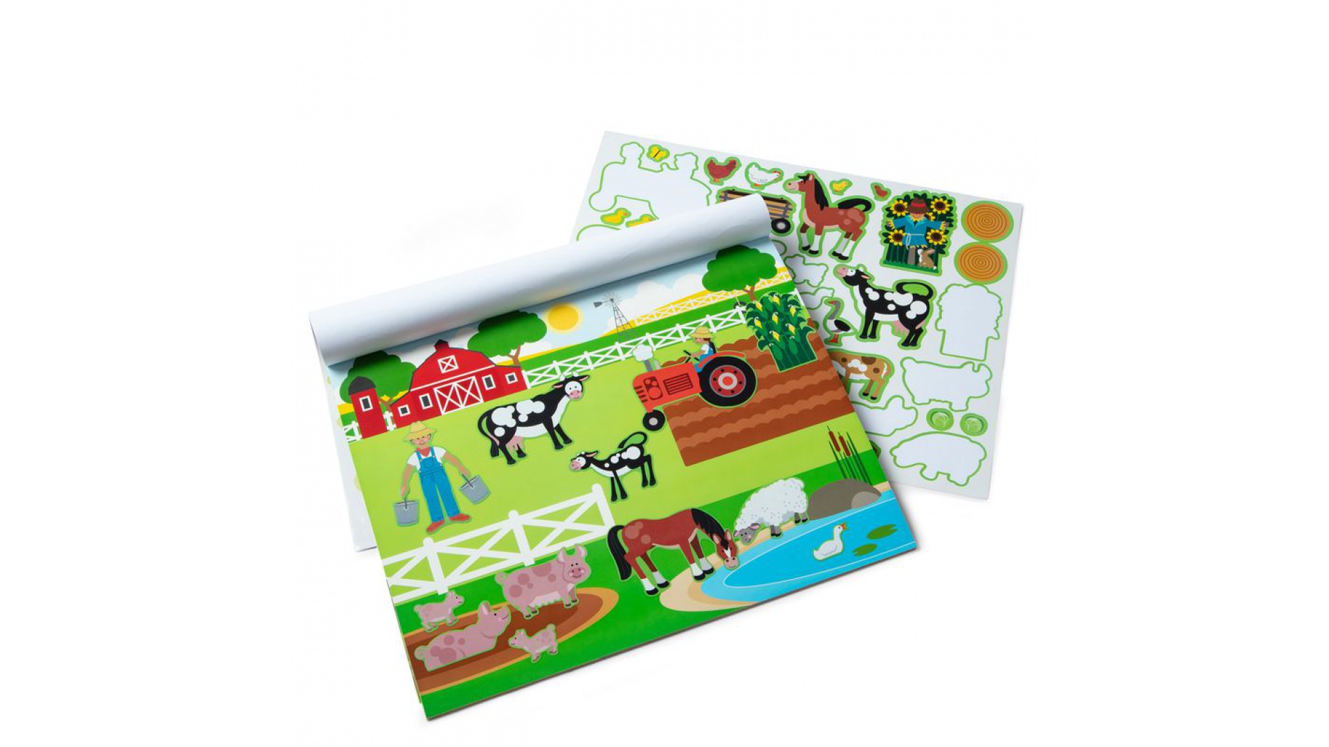 Melissa & Doug nálepky opakovane použiteľné s podložkou - svet zvierat
