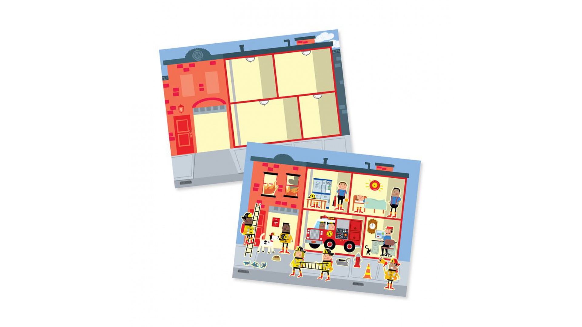 Melissa & Doug samolepky na opakované použitie s podložkou - mesto