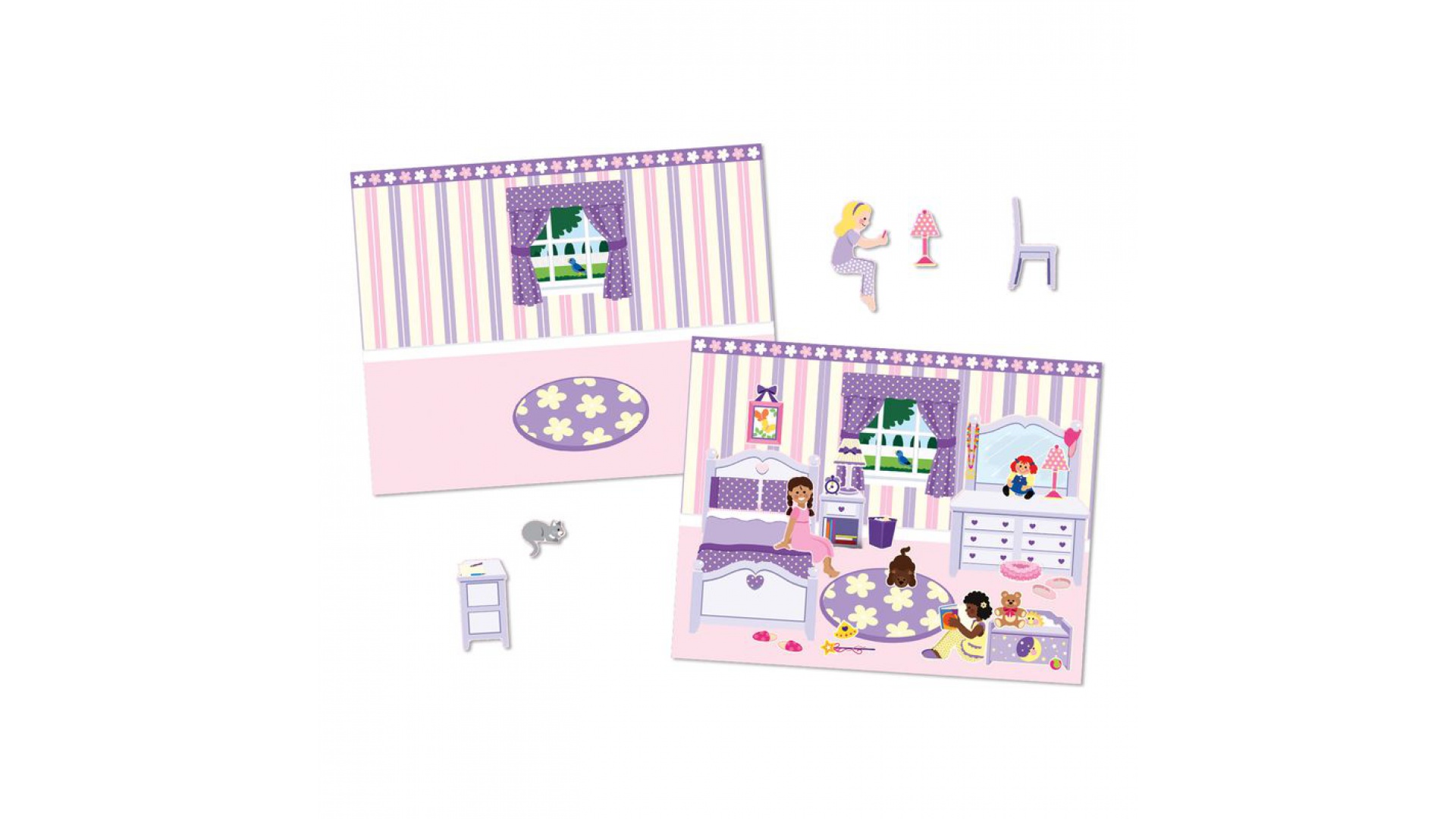Melissa & Doug nálepky opakovane použiteľné s podložkou - dom