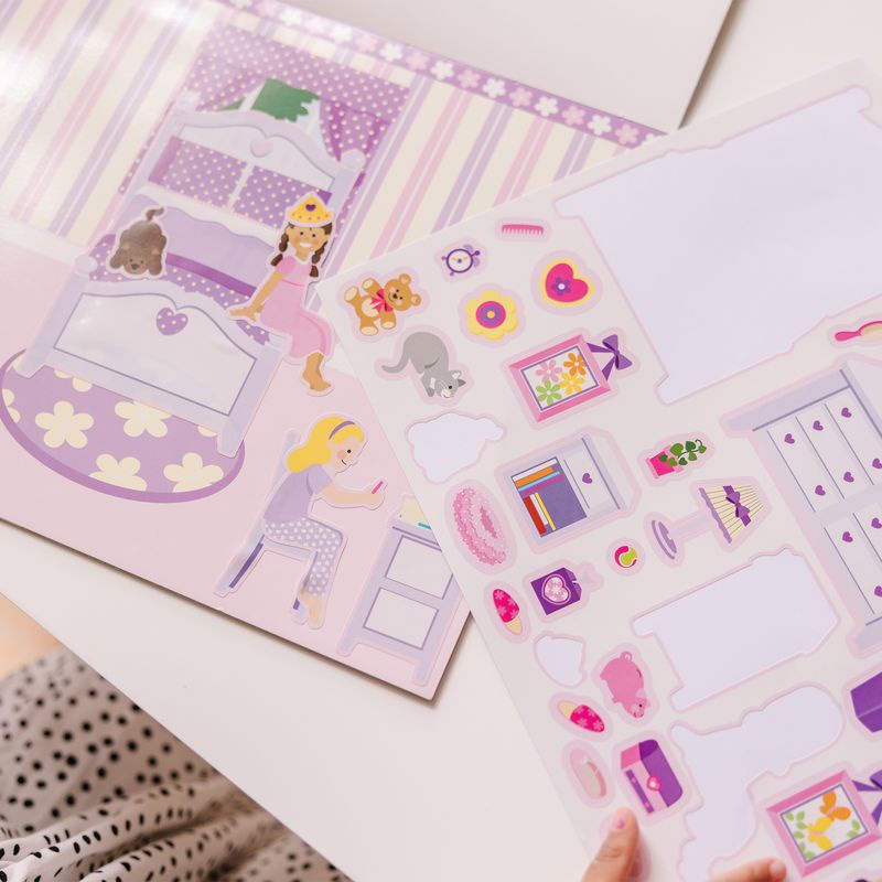 Melissa & Doug samolepky opakovaně použitelné s podložkou - dům