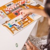 Melissa & Doug samolepky opakovaně použitelné s podložkou - dům