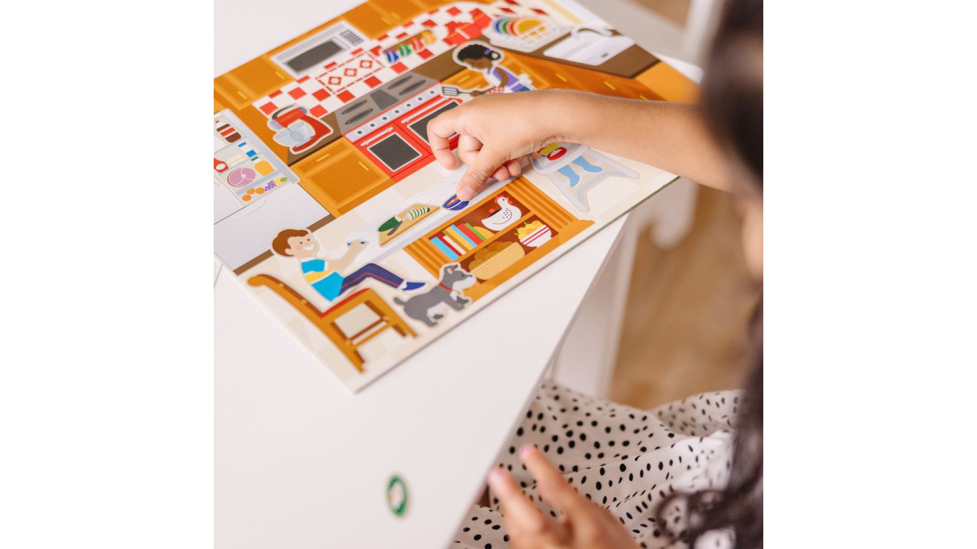 Melissa & Doug nálepky opakovane použiteľné s podložkou - dom