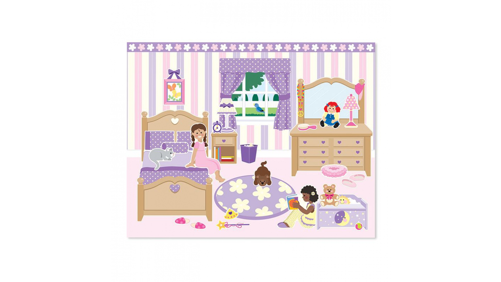 Melissa & Doug nálepky opakovane použiteľné s podložkou - dom