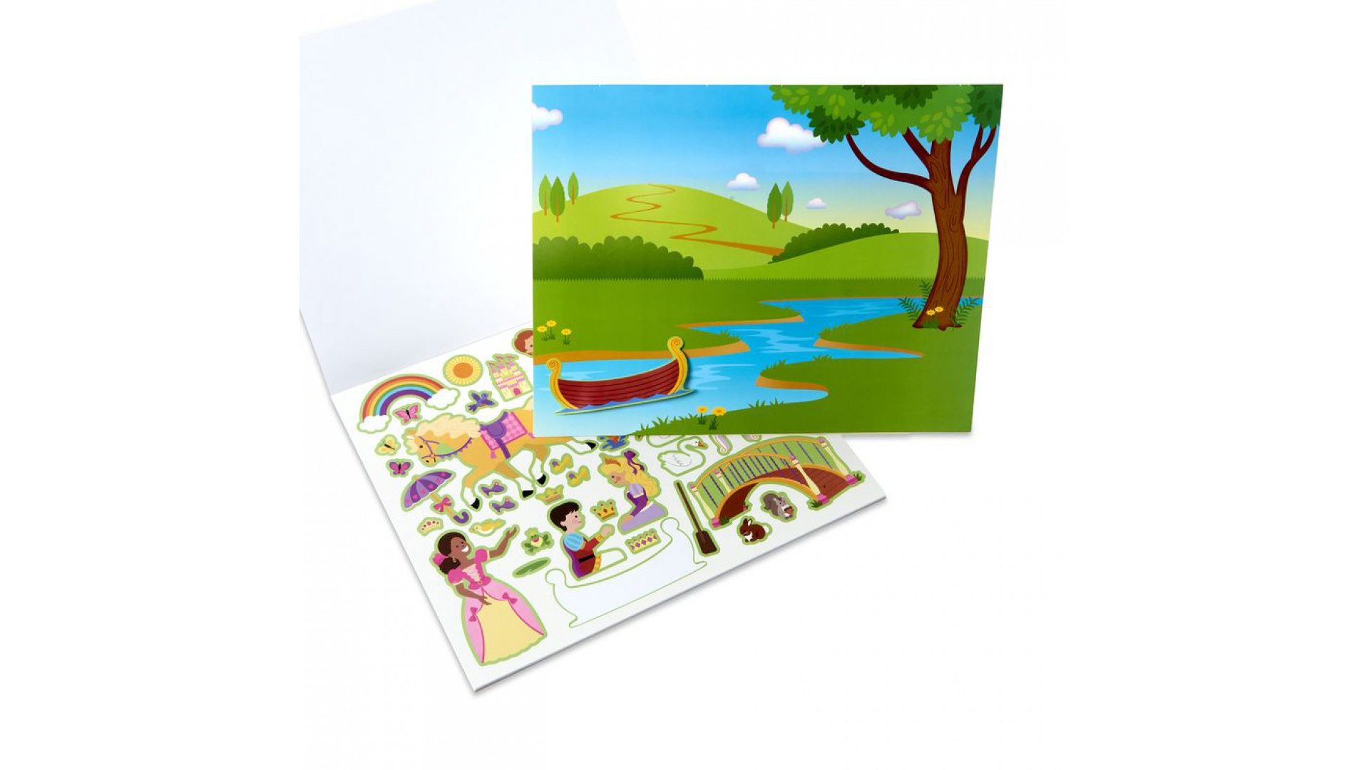 Melissa & Doug opakovane použiteľné samolepky s podložkou - hrad