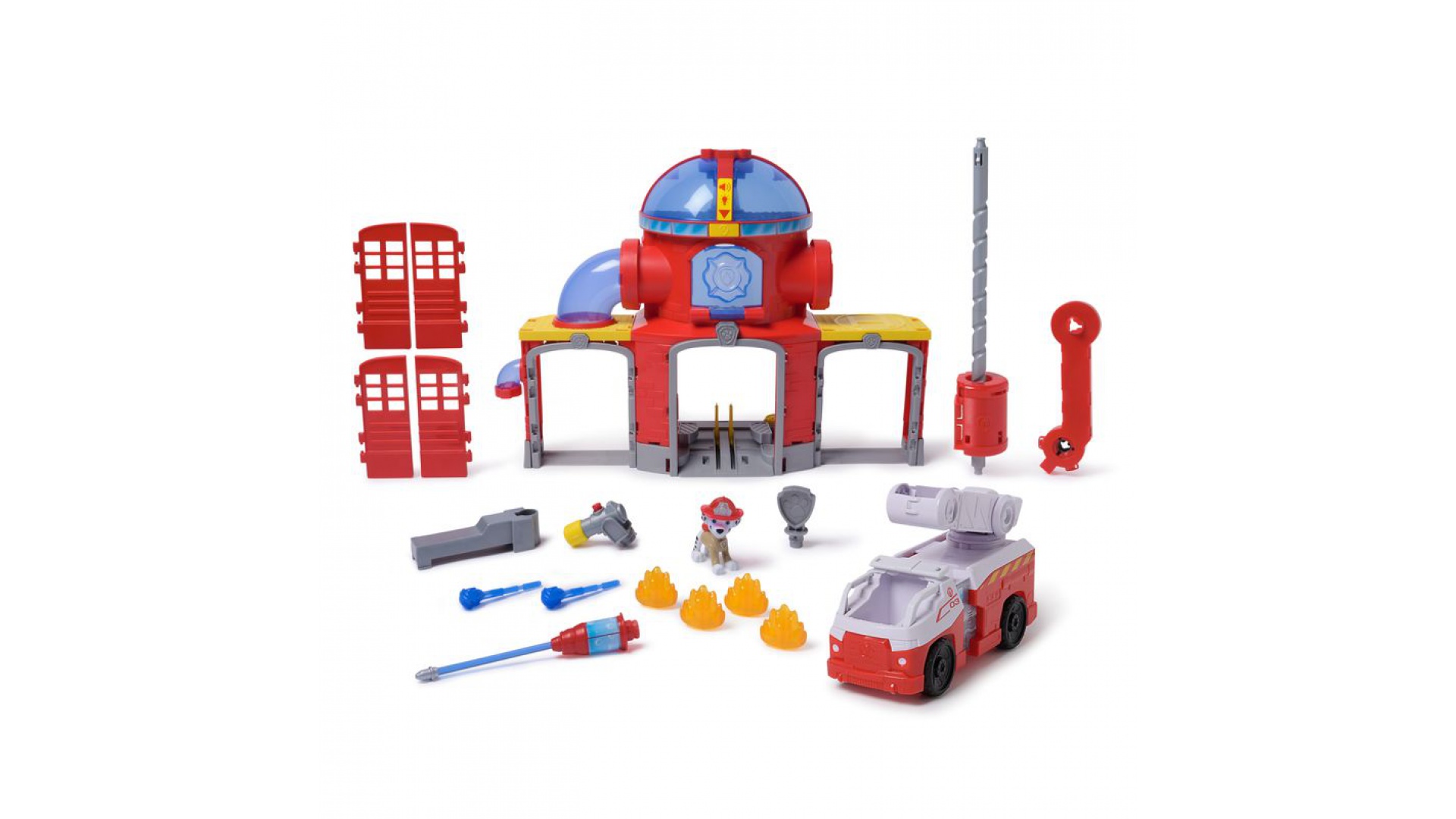 Výhodný set: Labková patrola Fire Rescue hasičská stanice + Fire Rescue vozidlo Zuma