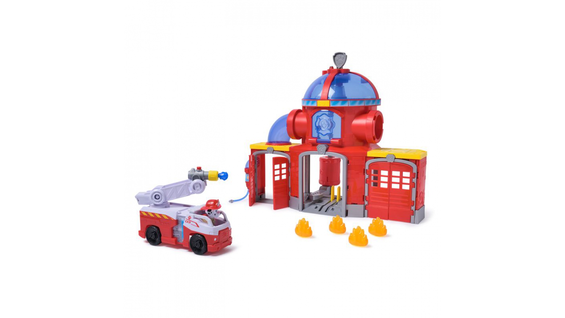 Výhodný set: Labková patrola Fire Rescue hasičská stanice + Fire Rescue vozidlo Zuma
