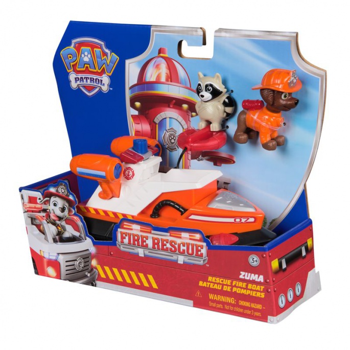 Prisvärt set: Paw Patrol Fire Rescue brandstation + Fire Rescue fordon Zuma
