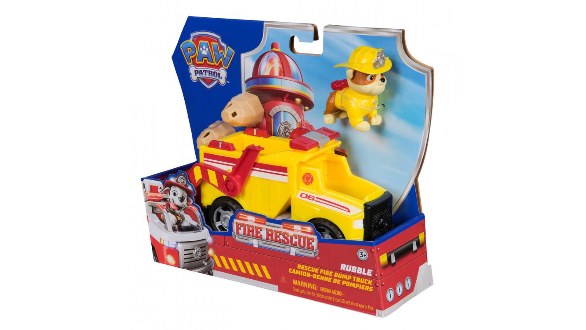 Výhodný set: Labková patrola Hasičské záchranné vozidlo Rubble + Hasičské záchranné vozidlo Zuma