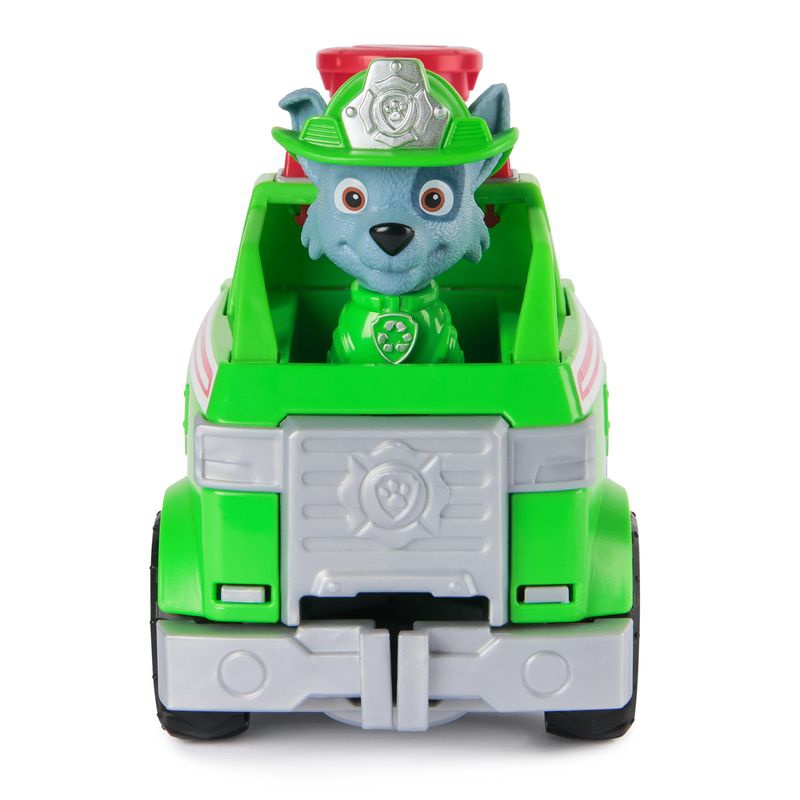 Prisvärt set: Paw Patrol Fire Rescue fordon Rubble + Marshall + Rocky + Zuma