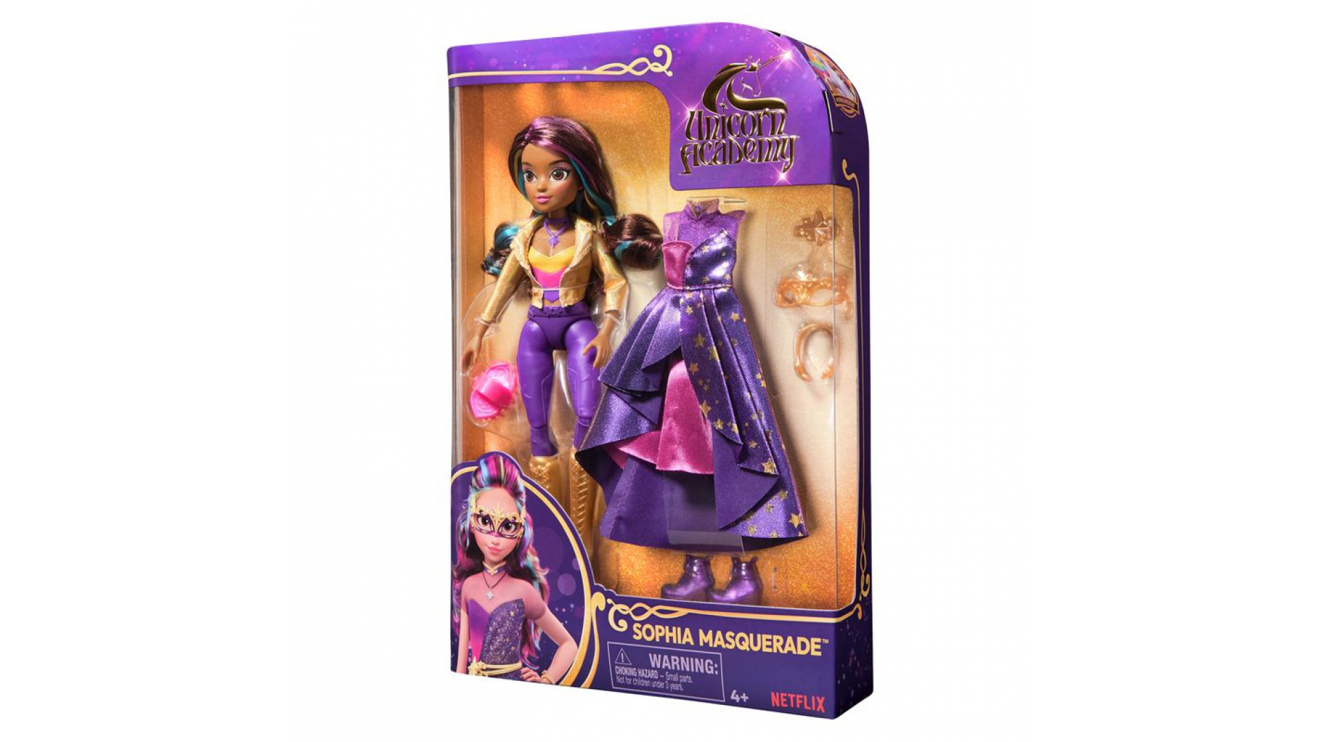 Výhodný set: Akadémia jednorožcov deluxe bábika Sofia 24 cm + náhrdelník s prsteňom