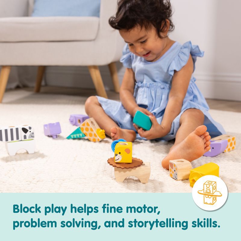 REA: Melissa & Doug Blockables byggsats safari + magi med vatten sagor GRATIS