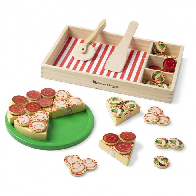 ERBJUDANDE: Melissa & Doug pizza party set + Water WOW magi med vatten sagor GRATIS