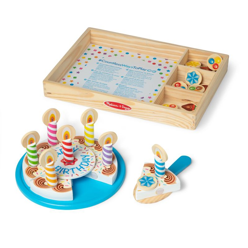 ERBJUDANDE: Melissa & Doug födelsedagstårtaset + Water WOW magi med vatten sagor GRATIS