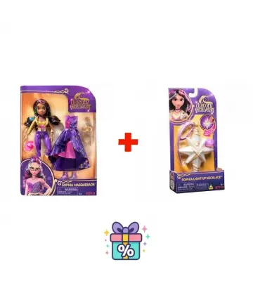 Set avantajos: păpușa deluxe Sophia 24 cm de la Academia Unicornilor + colier cu inel