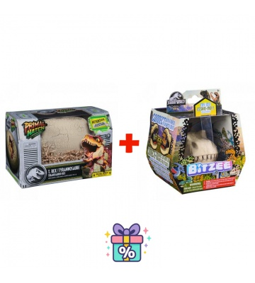 Set conveniente: Dino interattivo T-rex che si schiude dall'uovo + Bitzee mondo giurassico con dinosauri