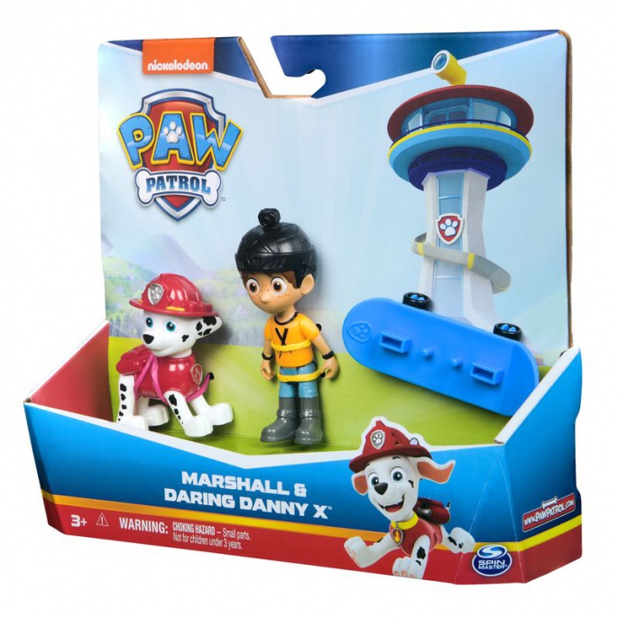 ERBJUDANDE: Paw Patrol Danny X och Marshall + Yumi och Skye + Chase och kapten Turbot GRATIS