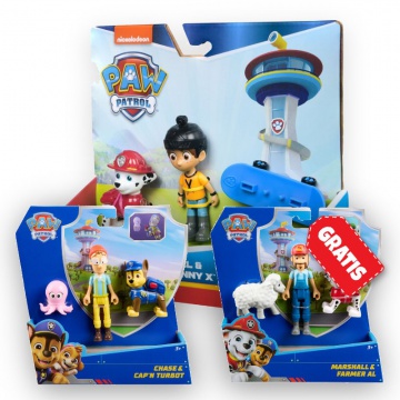 REA: Paw Patrol Danny X och Marshall + Chase och Turbot + Marshal och bonden Al GRATIS